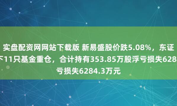 实盘配资网网站下载版 新易盛股价跌5.08%，东证资管旗下11只基金重仓，合计持有353.85万股浮亏损失6284.3万元