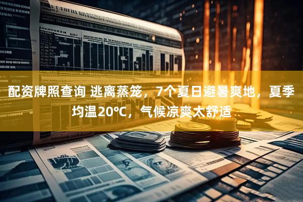 配资牌照查询 逃离蒸笼，7个夏日避暑爽地，夏季均温20℃，气候凉爽太舒适